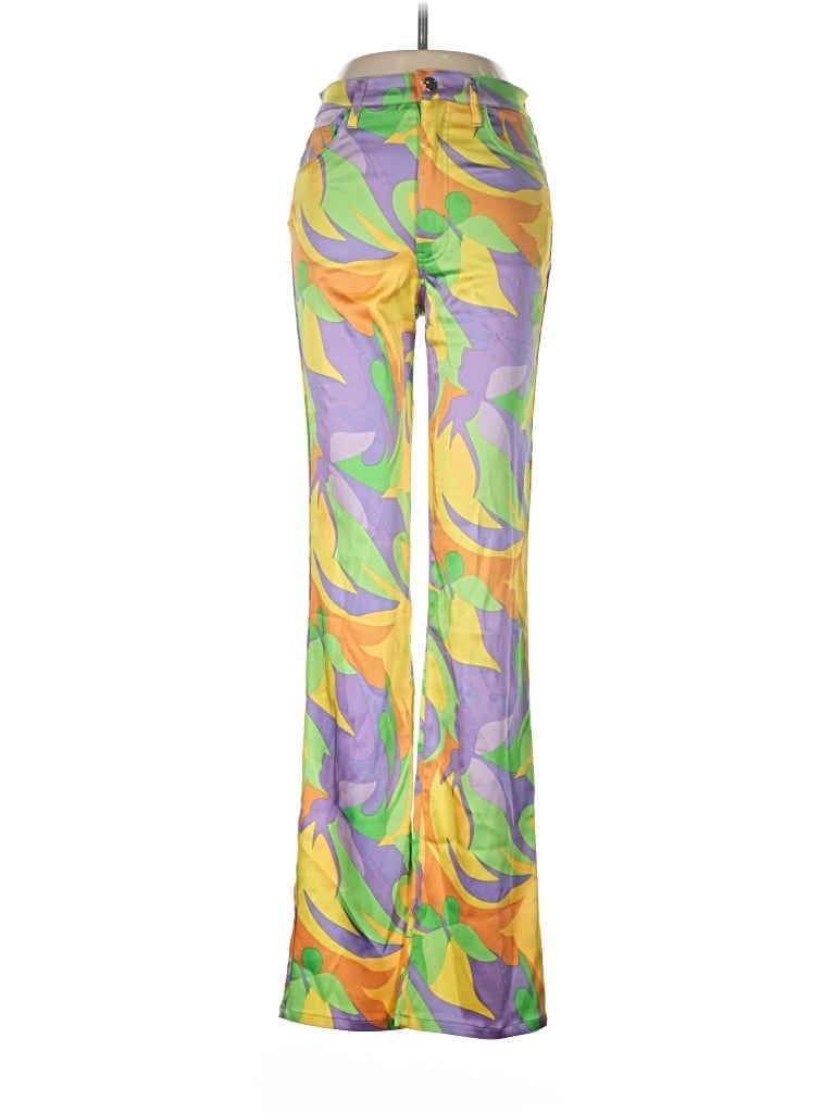 Pre-owned Danielle Bernstein Dress Pants In Yellow
