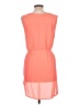 Mittoshop 100% Polyester Solid Orange Casual Dress Size L - photo 2