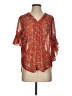Vince Camuto 100% Polyester Red Short Sleeve Blouse Size S - photo 1
