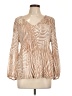 Chico's Tan Long Sleeve Blouse Size Lg (2) - photo 1