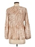 Chico's Tan Long Sleeve Blouse Size Lg (2) - photo 2