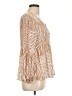 Chico's Tan Long Sleeve Blouse Size Lg (2) - photo 4