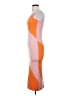 Unbranded 100% Polyester Color Block Orange Cocktail Dress Size S - photo 5