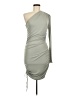 Zara 100% Polyester Solid Gray Cocktail Dress Size M - photo 1