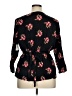Old Navy 100% Rayon Black 3/4 Sleeve Blouse Size 1X - photo 2