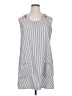 Unbranded 100% Polyester Stripes White Casual Dress Size XL - photo 1