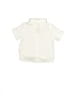 First Impressions Solid Ivory White Short Sleeve Button-Down Shirt 9-12 MO / 12 MO - photo 2