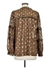 Mystree 100% Polyester Brown Long Sleeve Blouse Size M - photo 2
