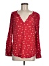 Hinge 100% Viscose Red Long Sleeve Blouse Size M - photo 1