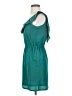 Francesca's 100% Polyester Solid Teal Casual Dress Size S - photo 5