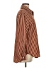 Shein Stripes Brown Long Sleeve Blouse Size M - photo 4