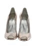 Stuart Weitzman Metallic Silver Gold Heels Size 6 - photo 2