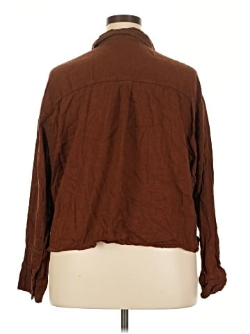 Old Navy 3/4 Sleeve Button-Down Shirt (view 2)
