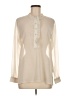 H&M Ivory Long Sleeve Blouse Size 8 - photo 1