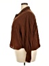 Old Navy Brown 3/4 Sleeve Button-Down Shirt Size XXL - photo 5