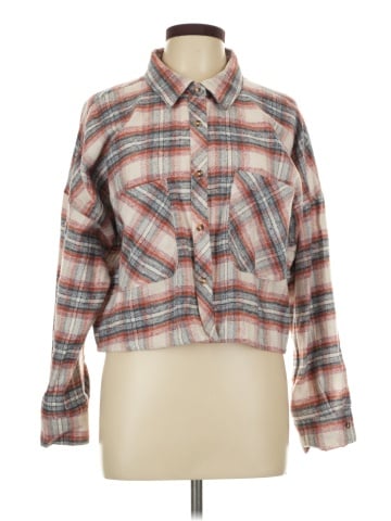 Miss Posh Long Sleeve Button-Down Shirt (view 1)