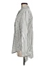 Shilla 100% Cotton Stripes Ivory Long Sleeve Blouse Size M - photo 5
