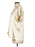 S'edge 100% Polyester Metallic Gold Short Sleeve Blouse Size L - photo 5