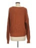 Gap 100% Cotton Solid Brown Pullover Sweater Size M - photo 2
