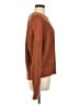 Gap 100% Cotton Solid Brown Pullover Sweater Size M - photo 4