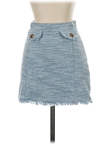 Zara TRF Denim Skirt (view 1)
