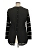 Per Se By Carlisle Stripes Black Pullover Sweater Size XL - photo 2