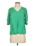 Maison d' Amelie 100% Polyester Green 3/4 Sleeve Blouse Size XS - photo 1