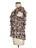 Go International 100% Polyester Pink Short Sleeve Blouse Size L - photo 5