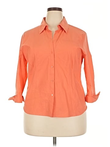 Worthington 3/4 Sleeve Button-Down Shirt (view 1)