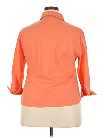 Worthington 3/4 Sleeve Button-Down Shirt (view 2)