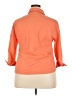 Worthington Orange 3/4 Sleeve Button-Down Shirt Size 18 - photo 2
