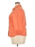 Worthington Orange 3/4 Sleeve Button-Down Shirt Size 18 - photo 5