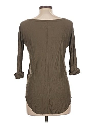 Enza Costa Long Sleeve Henley (view 2)
