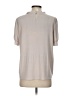 Adrianna Papell Silver Short Sleeve Blouse Size XS - photo 2