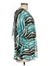 Assorted Brands Teal Short Sleeve Blouse Size L (estimated) - photo 4