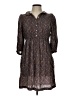 Zara Basic Paisley Brown Casual Dress Size L - photo 1