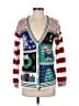 Assorted Brands 100% Acrylic Red White Cardigan Size S - photo 1