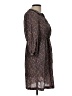 Zara Basic Paisley Brown Casual Dress Size L - photo 4