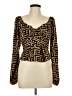 Evolutionary 100% Polyester Gold Long Sleeve Blouse Size L - photo 1