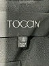 Toccin 100% Polyester Polka Dots Black Coat Size 14 - photo 6