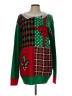 Assorted Brands 100% Acrylic Argyle Green Pullover Sweater Size Lg - XL - photo 1