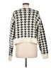 Miss Love Houndstooth Ivory Cardigan Size M - photo 2