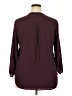 Lush 100% Polyester Burgundy 3/4 Sleeve Blouse Size XXL - photo 2
