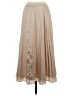 H&M 100% Polyester Solid Tan Formal Skirt Size 4 - photo 1