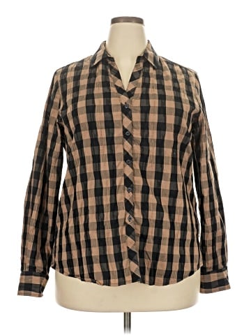 Foxcroft Long Sleeve Button-Down Shirt (view 1)