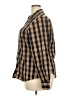 Foxcroft Plaid Brown Long Sleeve Button-Down Shirt Size 18 - photo 5