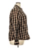 Foxcroft Plaid Brown Long Sleeve Button-Down Shirt Size 18 - photo 4