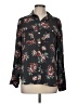 Ann Taylor LOFT 100% Polyester Floral Black Long Sleeve Blouse Size M - photo 1