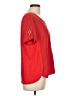 Per Se By Carlisle Red Short Sleeve Blouse Size L - photo 4