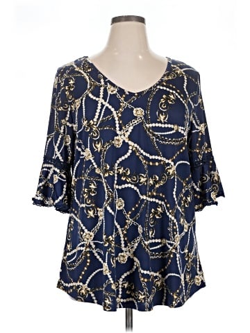 Roommates 3/4 Sleeve Blouse (view 1)